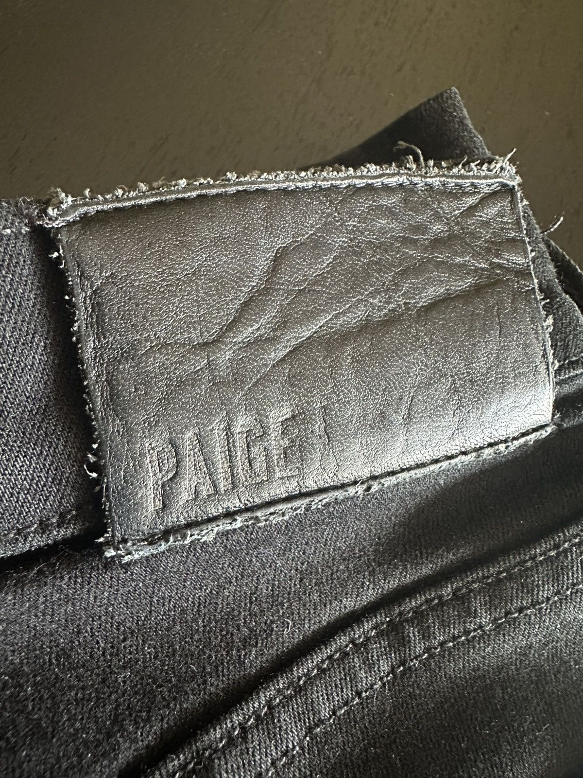 Paige Paige Slim-Straight Jeans — Black (30, Hemmed for 5’5”) Size US 30 / EU 46 - 4 Thumbnail