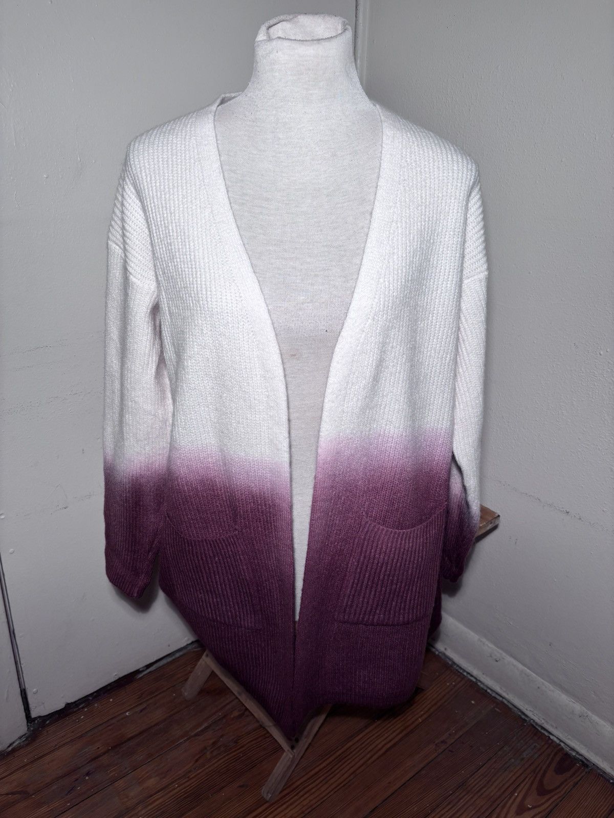 Other She + Sky Open Front Ombré Cardigan Sweater Size M / US 6-8 / IT 42-44 - 1 Thumbnail