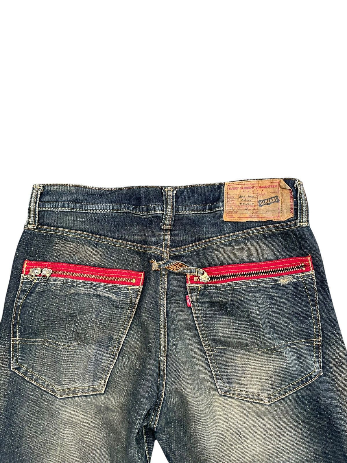 Japanese Brand GL Heart Denim Size US 34 / EU 50 - 8 Thumbnail