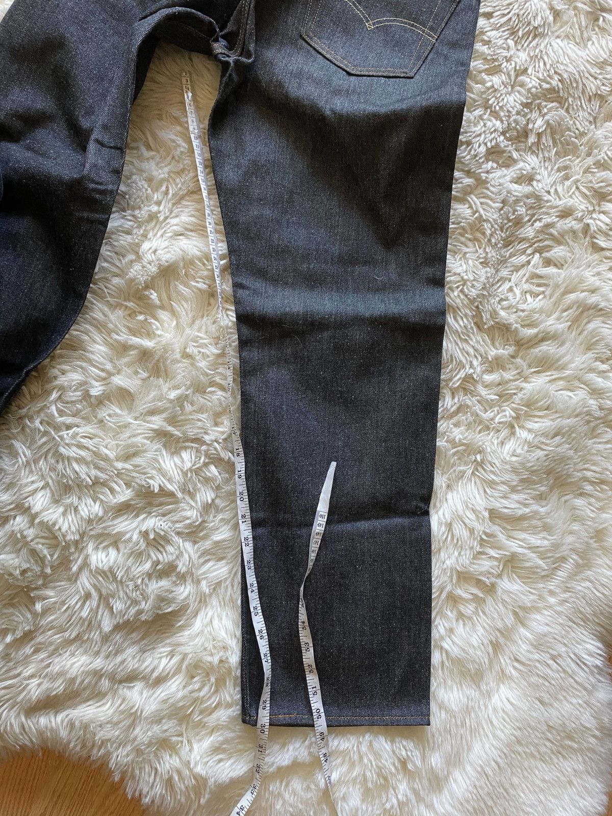 Levi's Levis 501 Raw Denim Jeans Dark Wash Y2K Straight Size US 33 - 10 Thumbnail