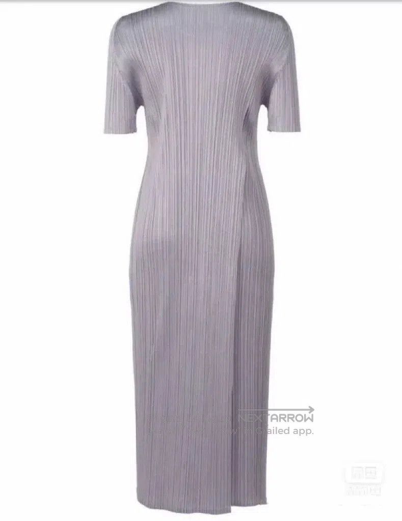 Issey Miyake Issey Miyake Purple Dress Size M / US 6-8 / IT 42-44 - 2 Thumbnail
