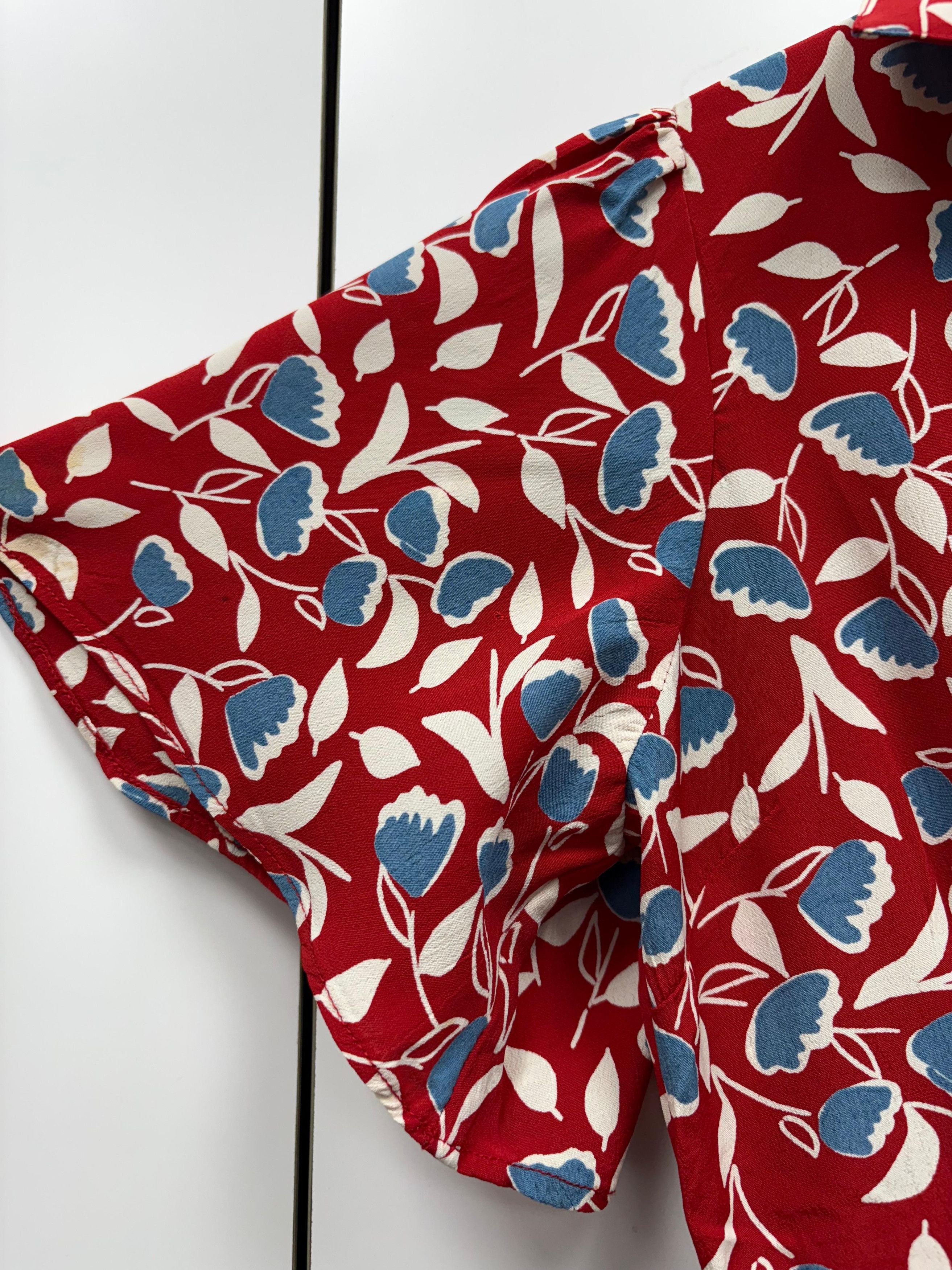 Other By Timo V-Neck Half Sleeves Printed Short Dress Size S / US 4 / IT 40 - 5 Thumbnail