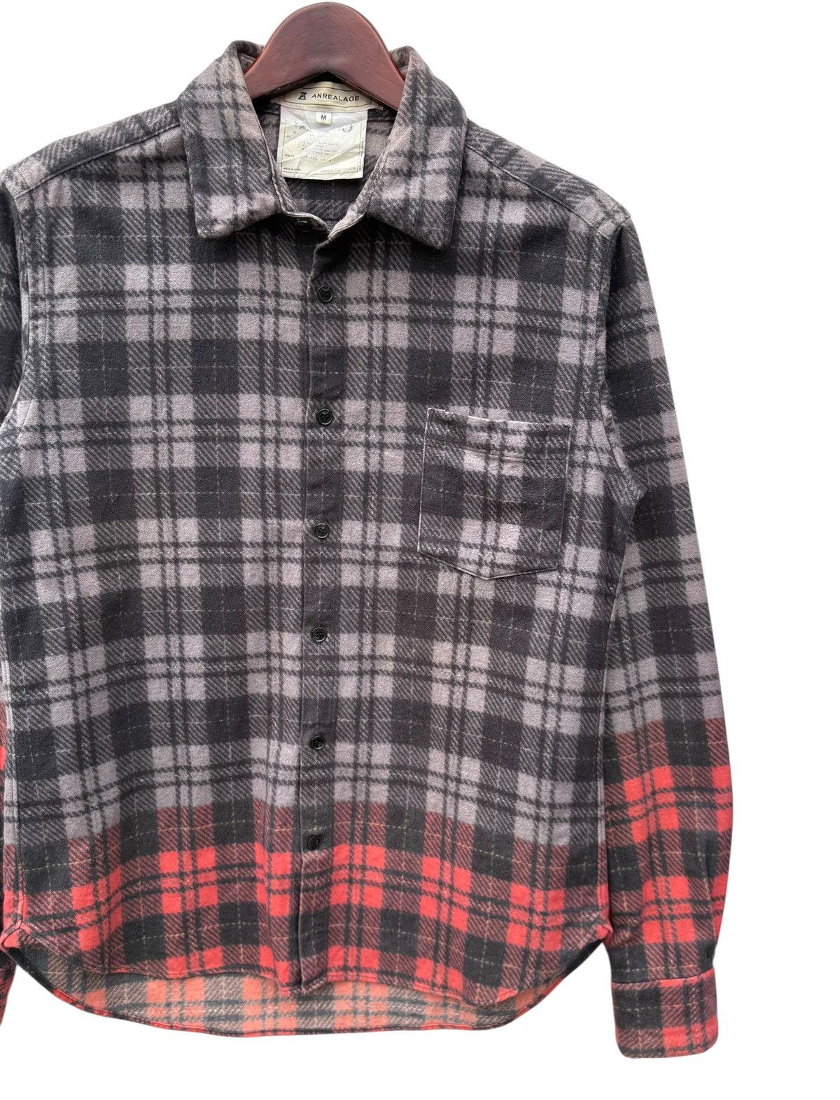 ANREALAGE Anrealage Check Flannel Shirt Size US S / EU 44-46 / 1 - 3 Thumbnail