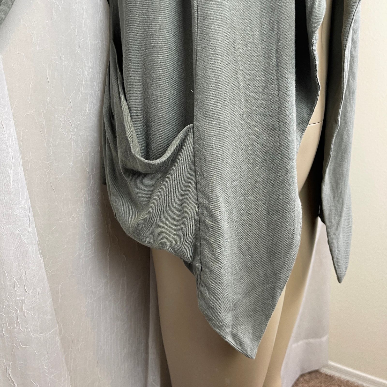 Forever 21 Forever 21 Gray Slouchy Waterfall Duster Jacket Cozy Small Size S / US 4 / IT 40 - 4 Thumbnail