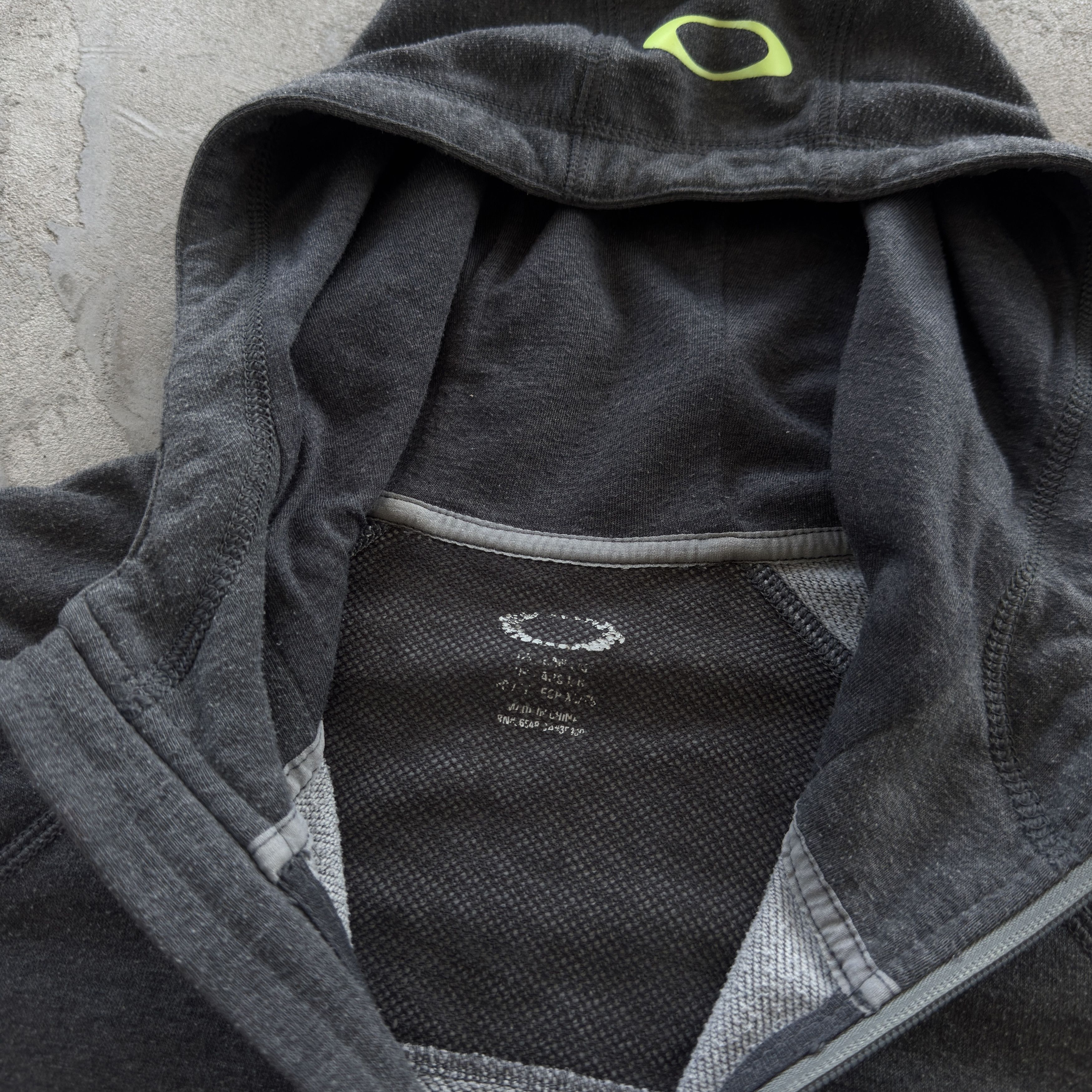 Oakley Oakley Training Full Zip Hoodie Grey Logo Thumbholes Size S / US 4 / IT 40 - 7 Thumbnail