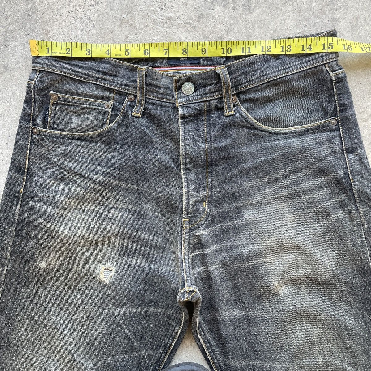 Paul Smith Vintage Paul Smith Jeans Black Faded Denim Pants W31 Size US 31 - 5 Thumbnail