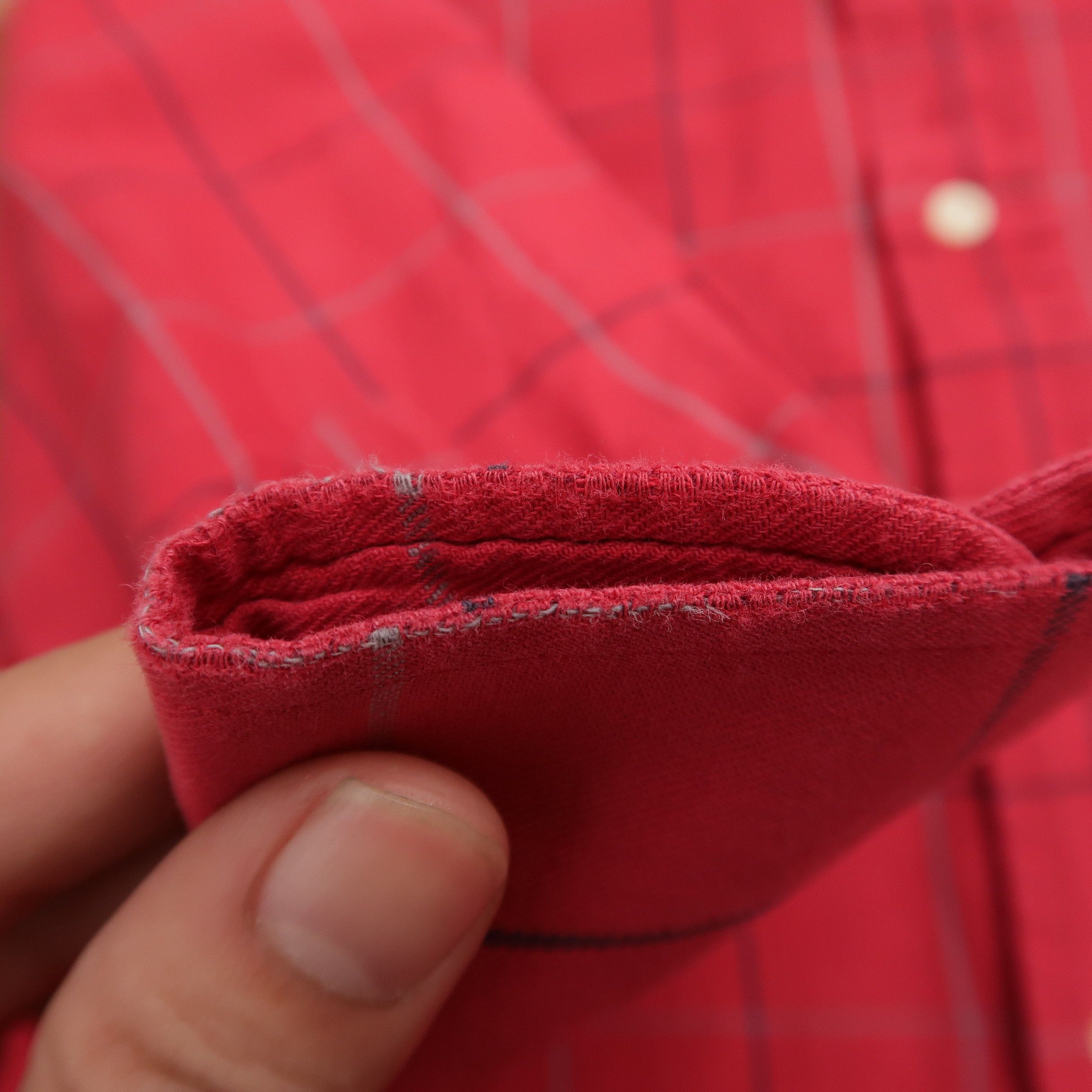 Burberry Vintage 90s Burberry Nova Check Old Red Shirt Size US L / EU 52-54 / 3 - 15 Thumbnail