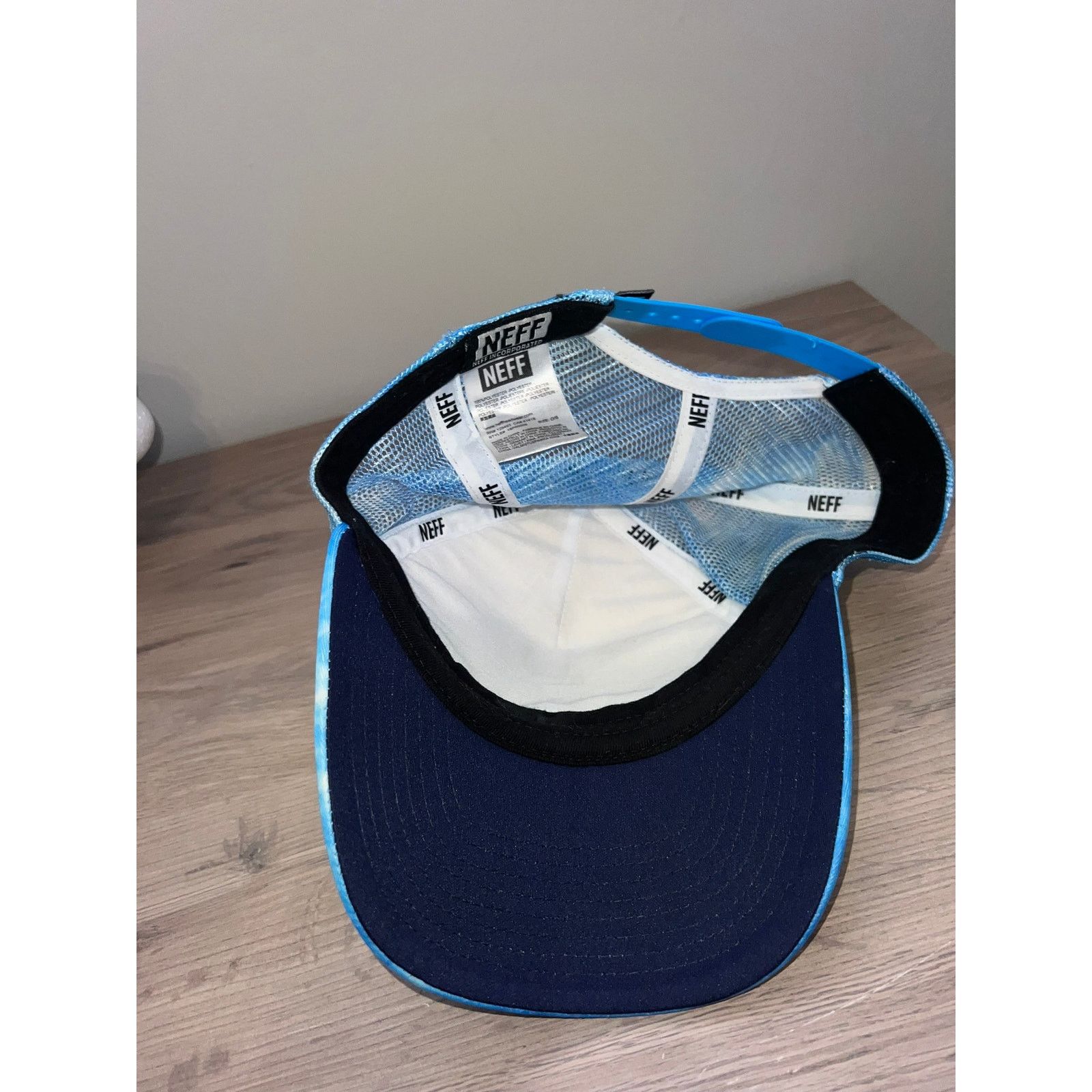 NEFF Neff Hat Blue Tie Dye Clouds Headwear Cap OS Size ONE SIZE - 6 Thumbnail