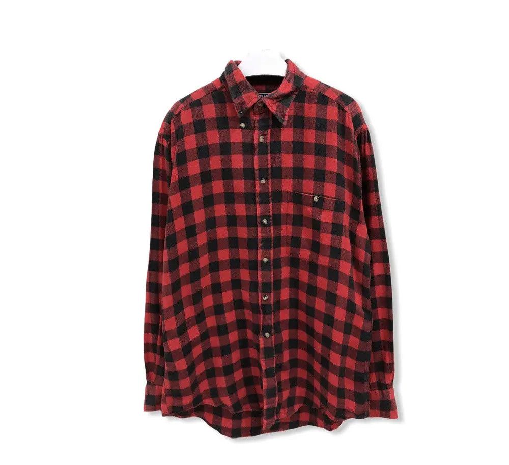 Flannel × Vintage Vintage Specialty Collection Plaid Tartan Flannel Shirt 👕 Size US M / EU 48-50 / 2 - 1 Thumbnail