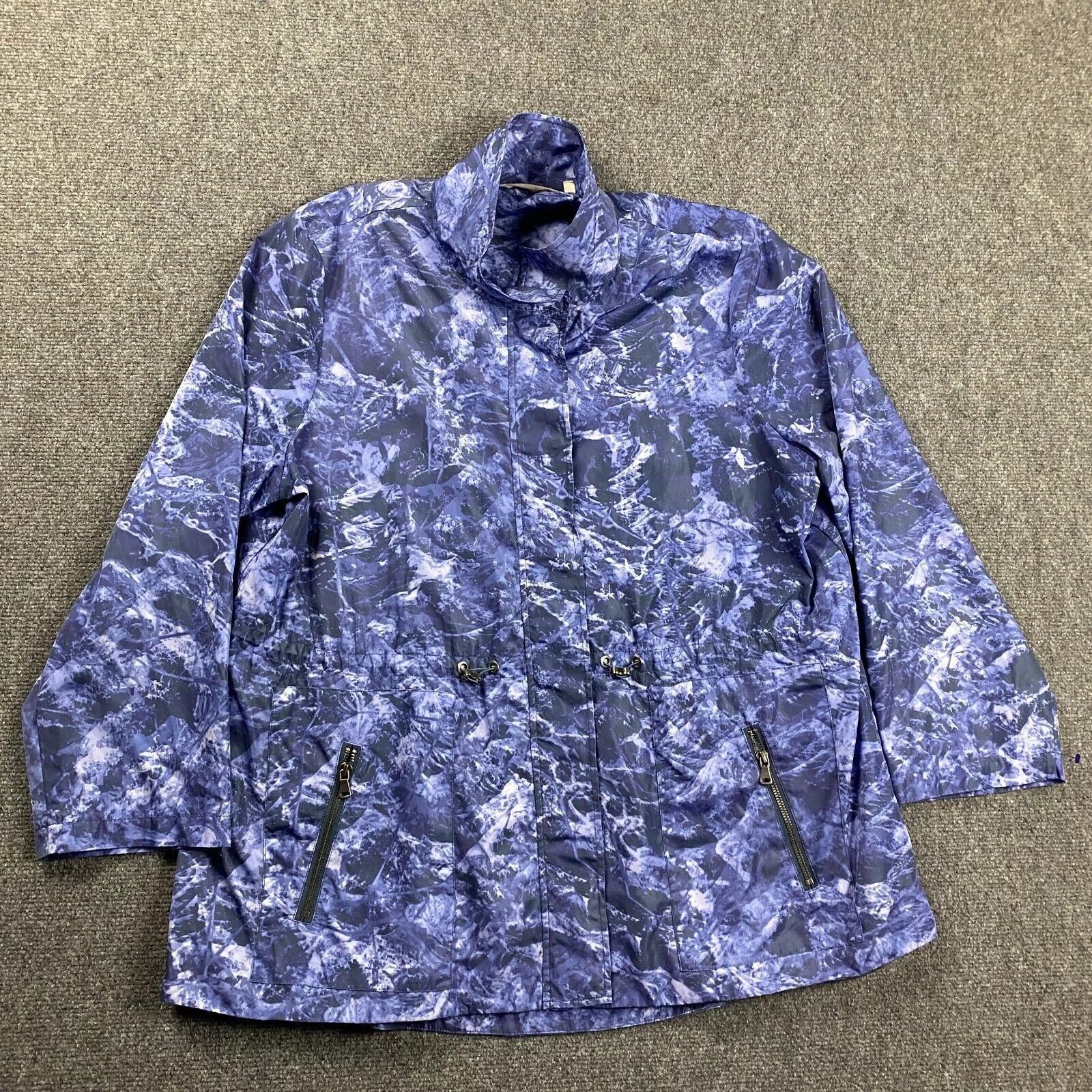 Other Soft Surroundings Jacket Womens 1X Zip Windbreaker Softshell Size ONE SIZE - 1 Thumbnail