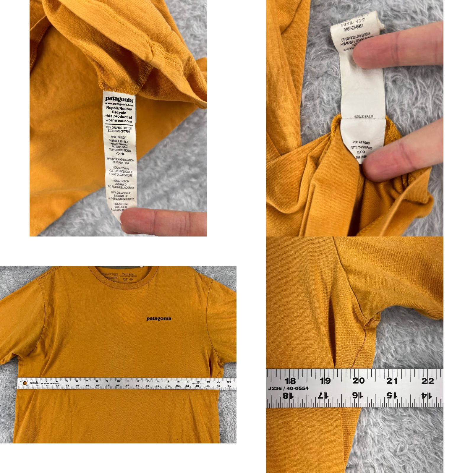 Patagonia Patagonia Shirt Men Adult Medium Orange Cotton P-6 Mission Organic Logo T-Shirt Jersey Read All Seasons Breatherble Crew Neck Short Sleeve Vintage No Size US M / EU 48-50 / 2 - 8 Thumbnail