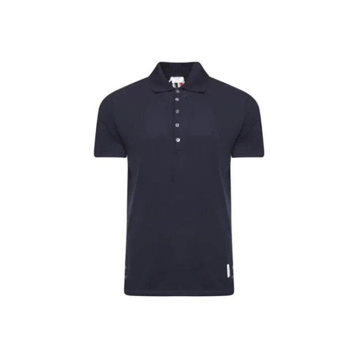 Thom Browne Thom Browne Short Sleeve Polo Shirt 0079 Size US S / EU 44-46 / 1 - 1 Thumbnail