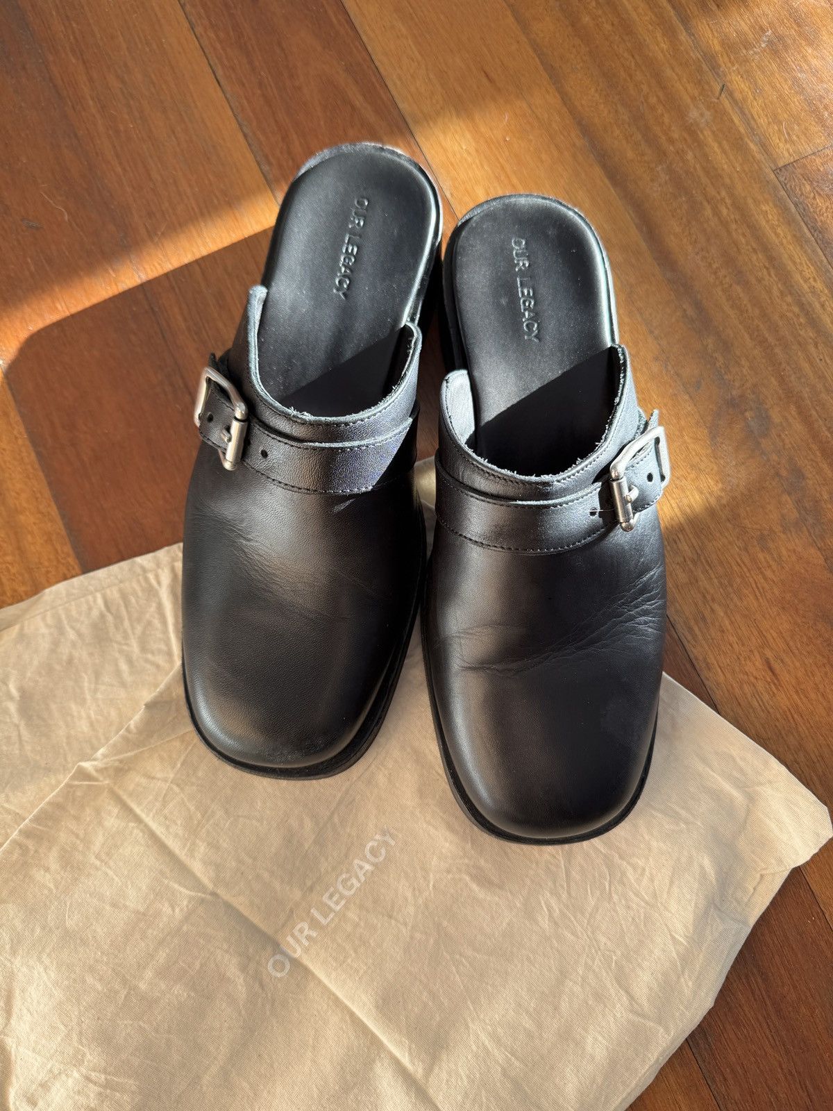 ★送料・関税込★OUR LEGACY★STRAINER Black Leather★ Our Legacy - Strainer Black Leather