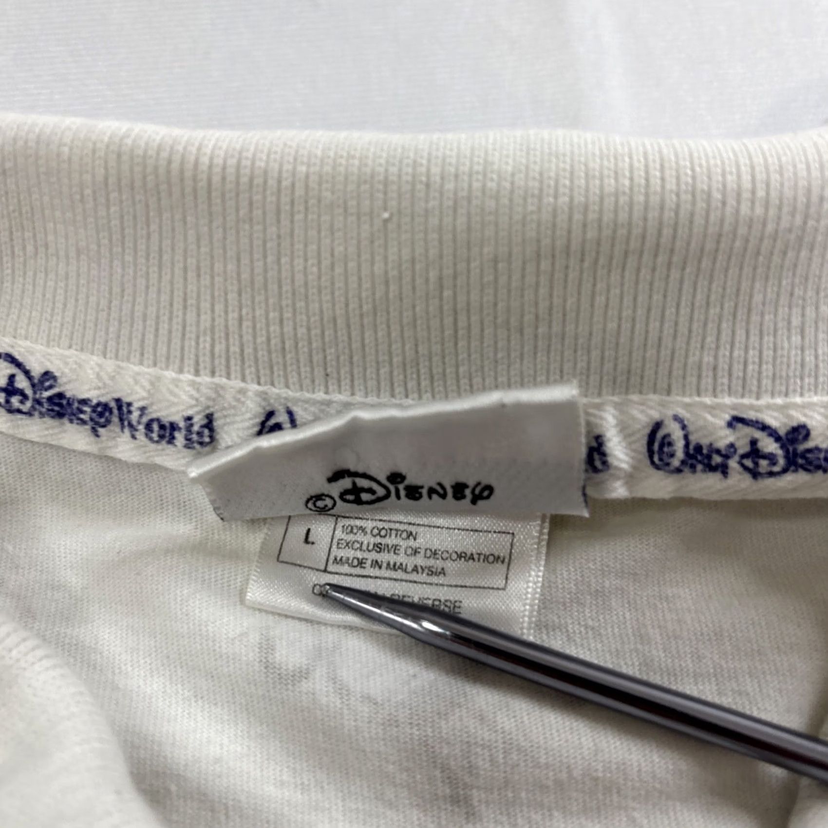 Disney VINTAGE Walt Disney World 2000 Polo Shirt Men's XL Gray Combed Cotton Mickey Size US XL / EU 56 / 4 - 4 Thumbnail