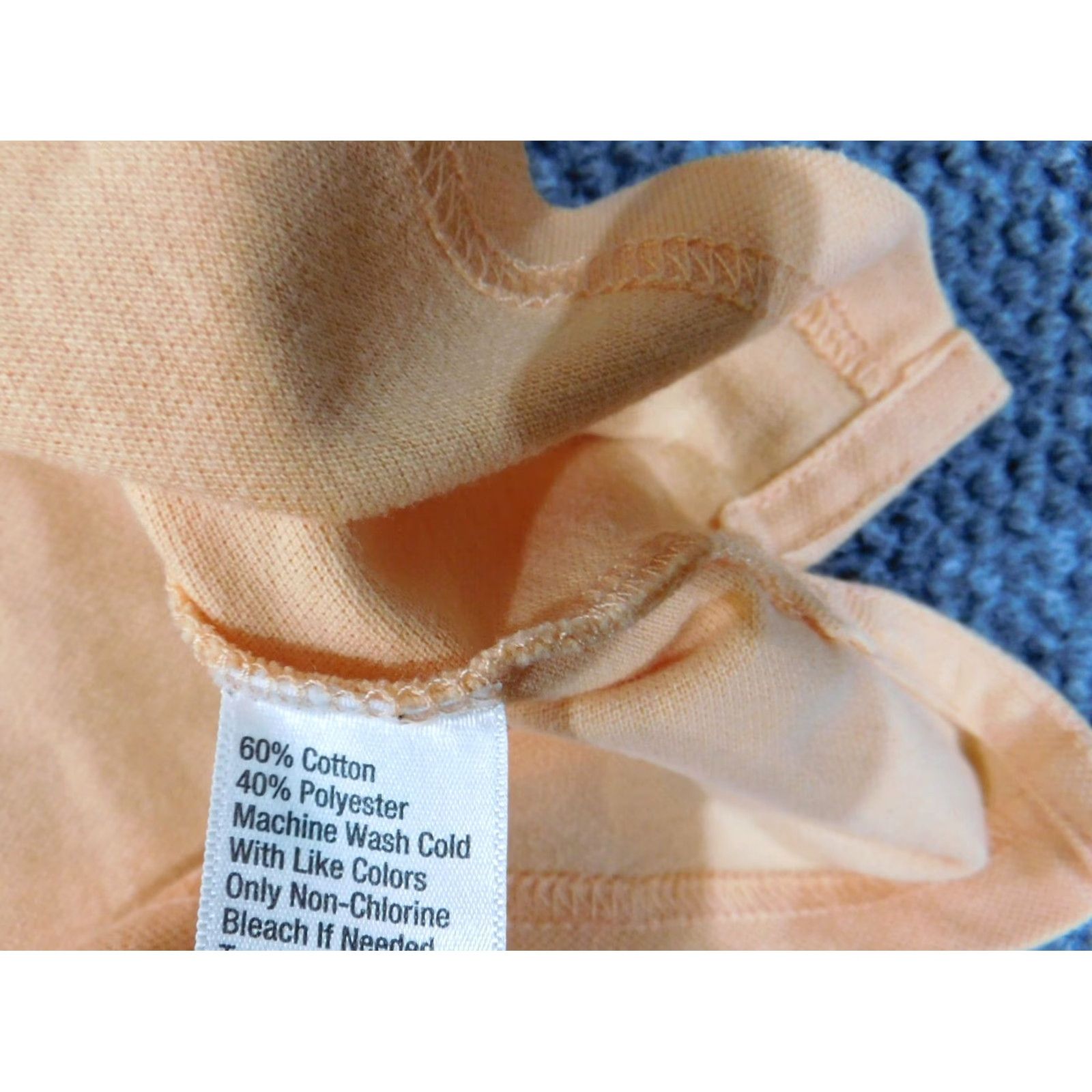 Vintage Crown & Ivy polo Women Medium Orange Classic Stretch Short Sleeve Collared Pullover Cotton Polyester Rayon Casual Shirt Size M / US 6-8 / IT 42-44 - 6 Thumbnail