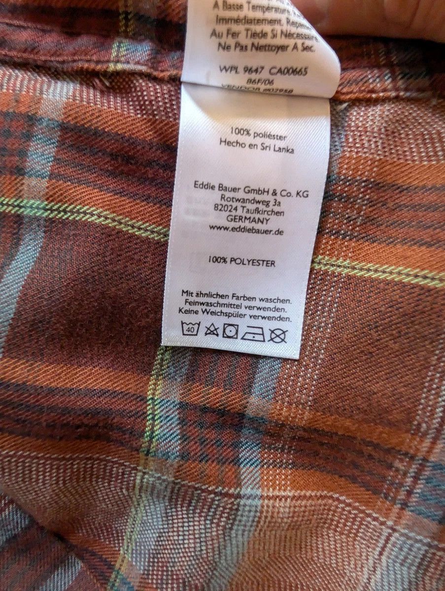 Eddie Bauer Eddie Bauer plaid flannel shirt size L Size US L / EU 52-54 / 3 - 10 Thumbnail
