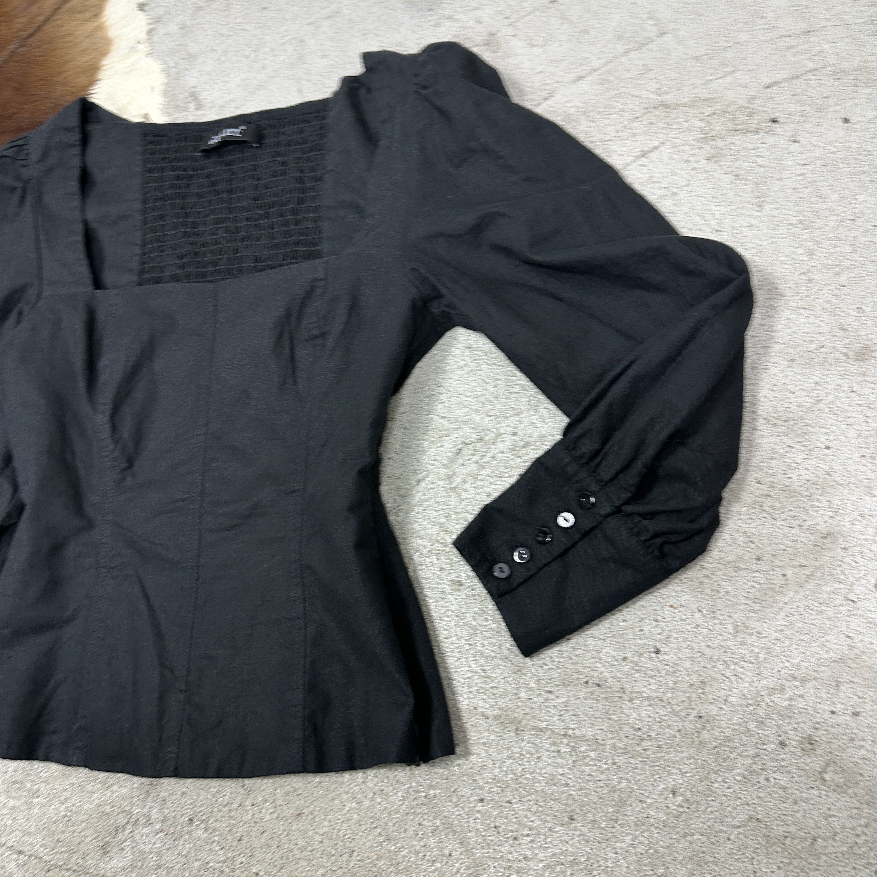 Vintage Vintage Avant Garde Opium Corset Top Karo Neckline 00s Size M / US 6-8 / IT 42-44 - 3 Thumbnail