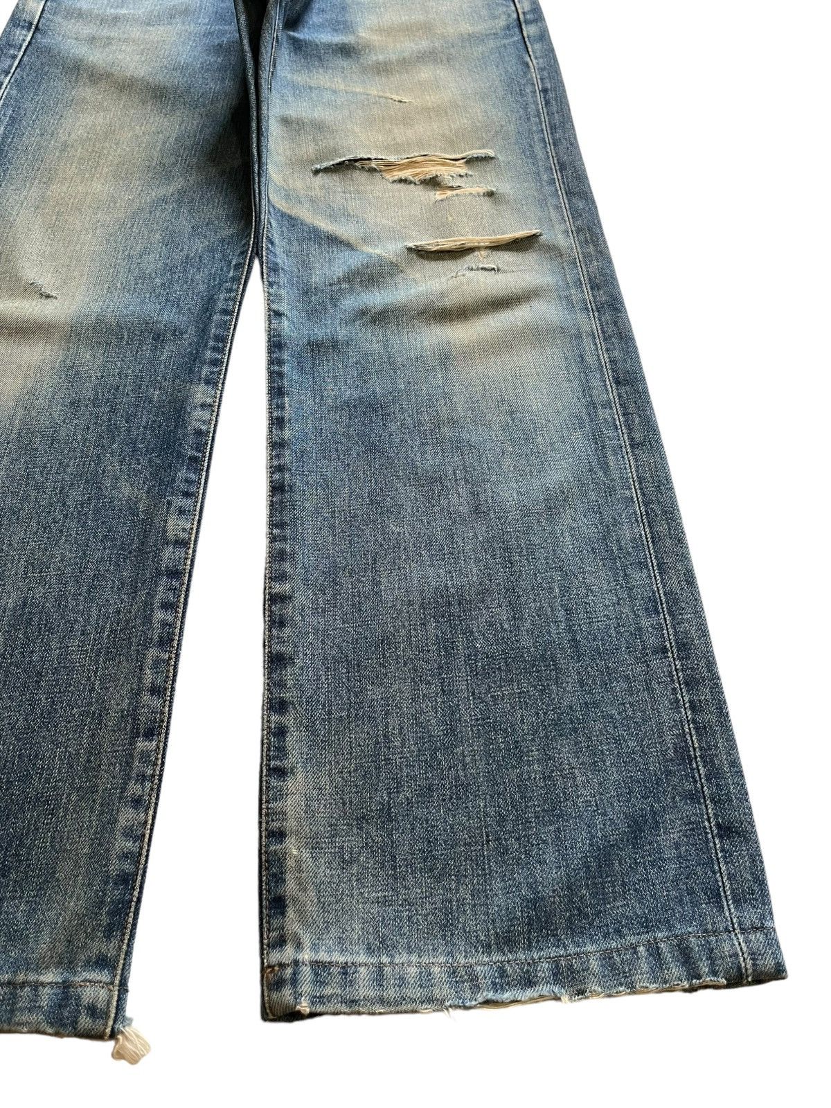 Edwin × Japanese Brand Vintage Japanese Edwin Mud Wash Distressed Baggy Jeans Size US 30 / EU 46 - 7 Thumbnail