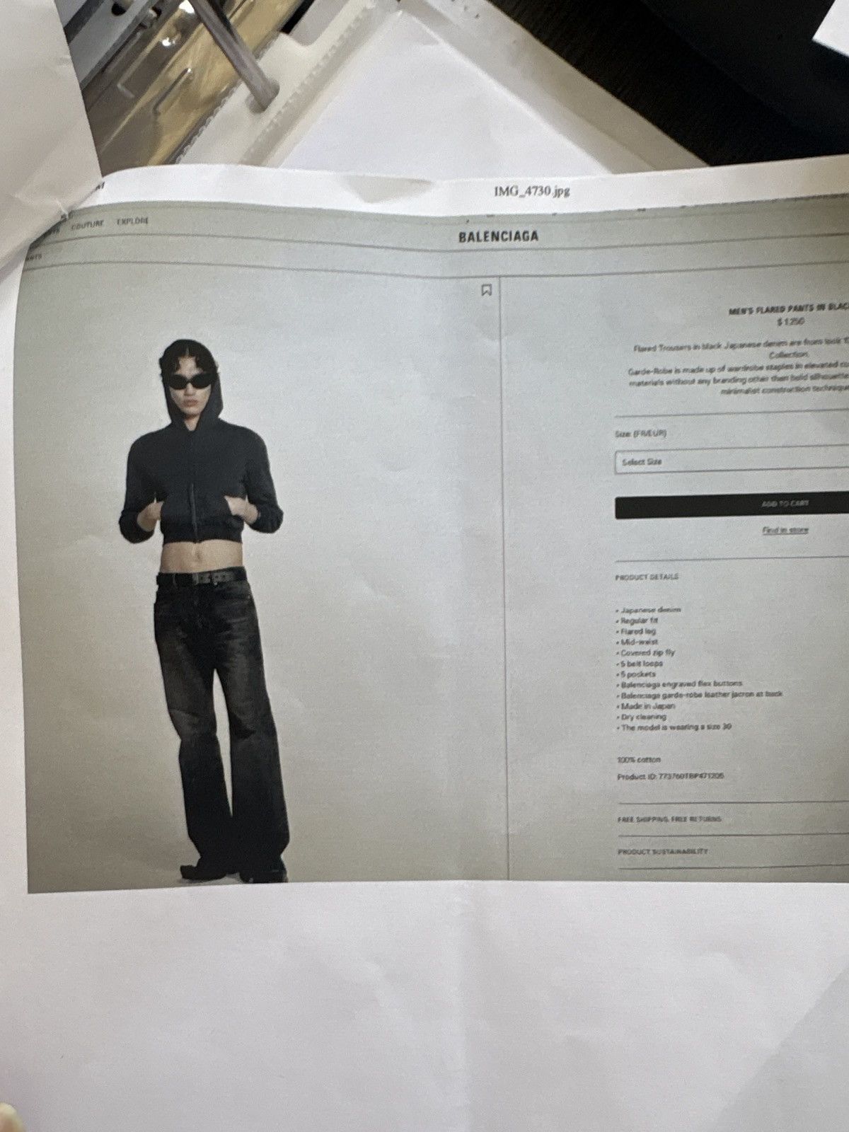 Balenciaga Balenciaga BootCut pants unisex Size US 30 / EU 46 - 8 Thumbnail