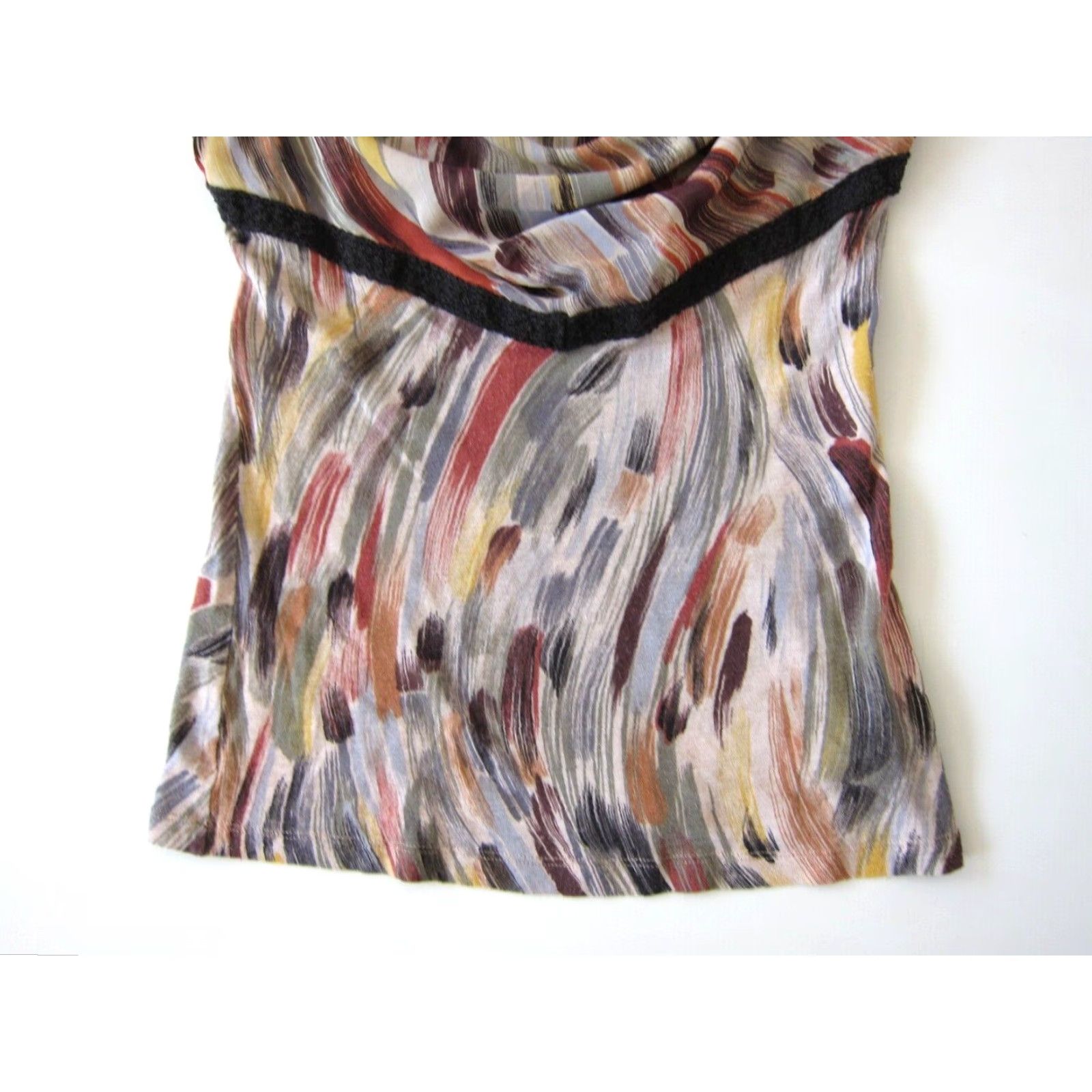 Anthropologie Deletta Blouse Tunic Sleeveless Orange Yellow Grey Small Women Size S / US 4 / IT 40 - 8 Thumbnail