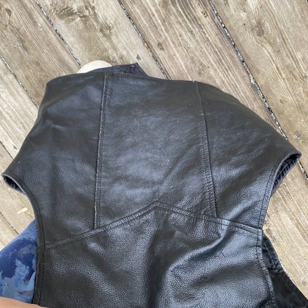 Other Vintage 1996 Paragon Genuine Leather Vest Jacket Size 38 Bl Size US M / EU 48-50 / 2 - 2 Thumbnail