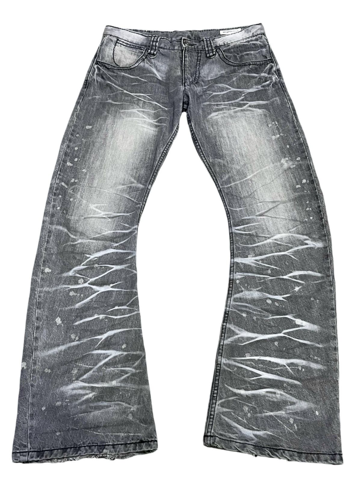 semanticdesign 🔥PUNK SEDITIONARIES Off-Black Mudmax Clawmark Curve Flare Size US 31 - 1 Thumbnail