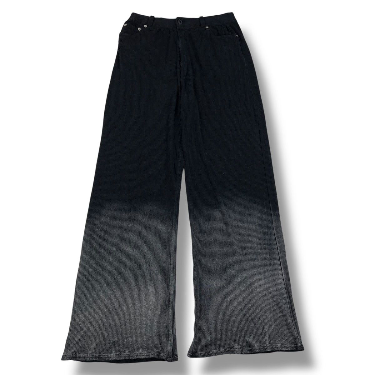 Balenciaga Balenciaga Bleached Cotton Rib Knit Pants Size US 28 / EU 44 - 1 Thumbnail