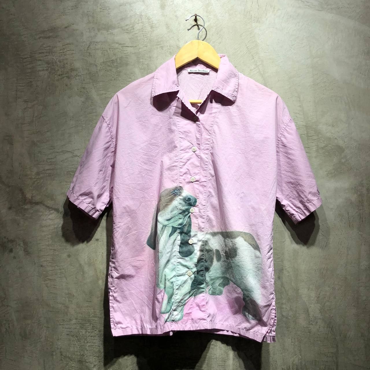 Acne Studios Acne Studios Dog Print Bowling shirt Size US M / EU 48-50 / 2 - 1 Thumbnail