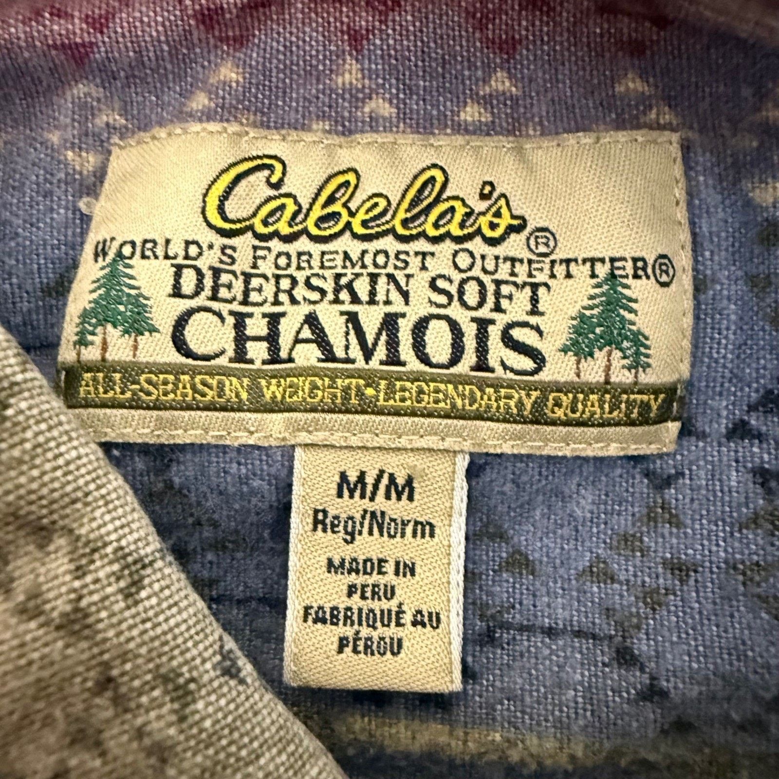 Cabelas Cabelas Deerskin Chamois Shirt Mens M Geometric Aztec Tribal Size US M / EU 48-50 / 2 - 2 Thumbnail