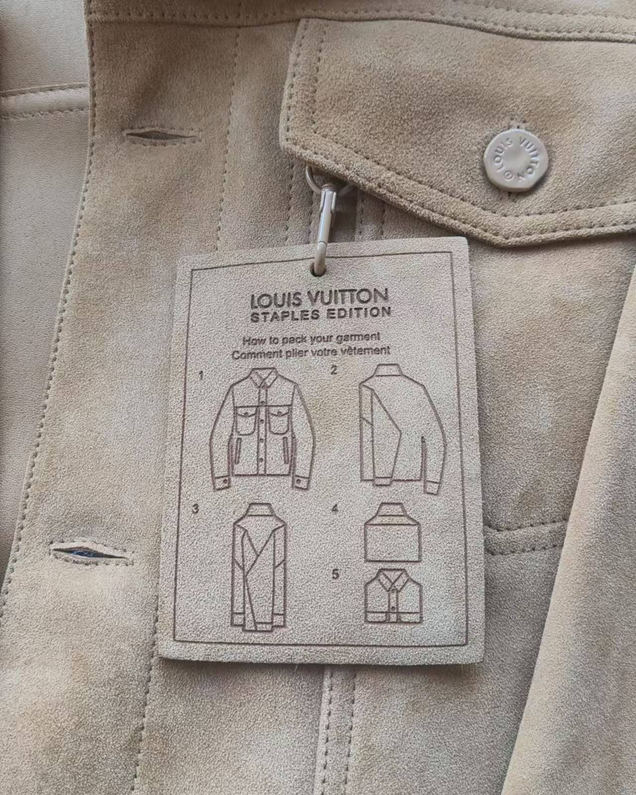 Louis Vuitton Louis Vuitton Suede Beige Light Jacket l Men Size US L / EU 52-54 / 3 - 8 Thumbnail