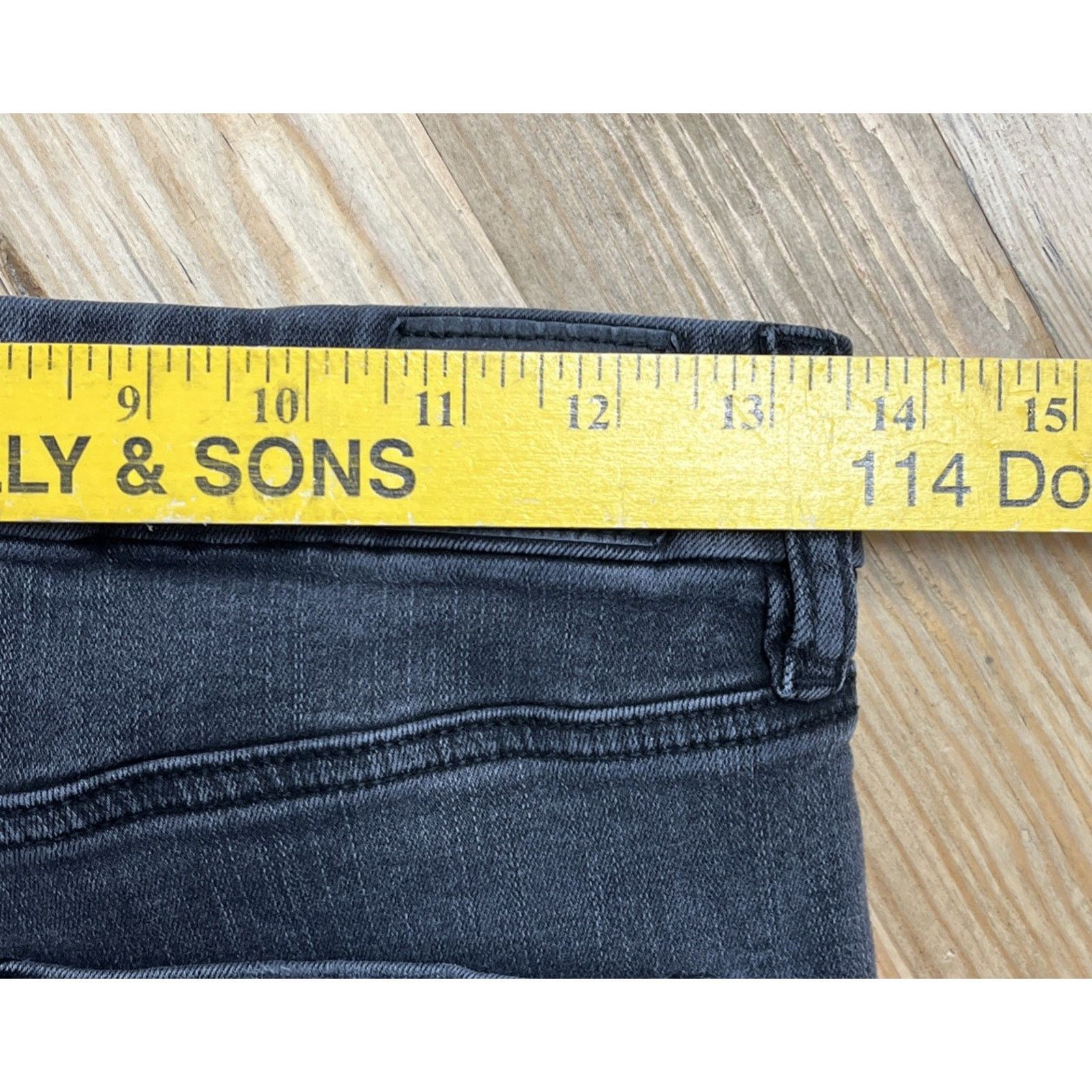 American Eagle Outfitters American Eagle Forever Soft Distressed Jeans 6 Jegging Black Size 28" / US 6 / IT 42 - 6 Thumbnail