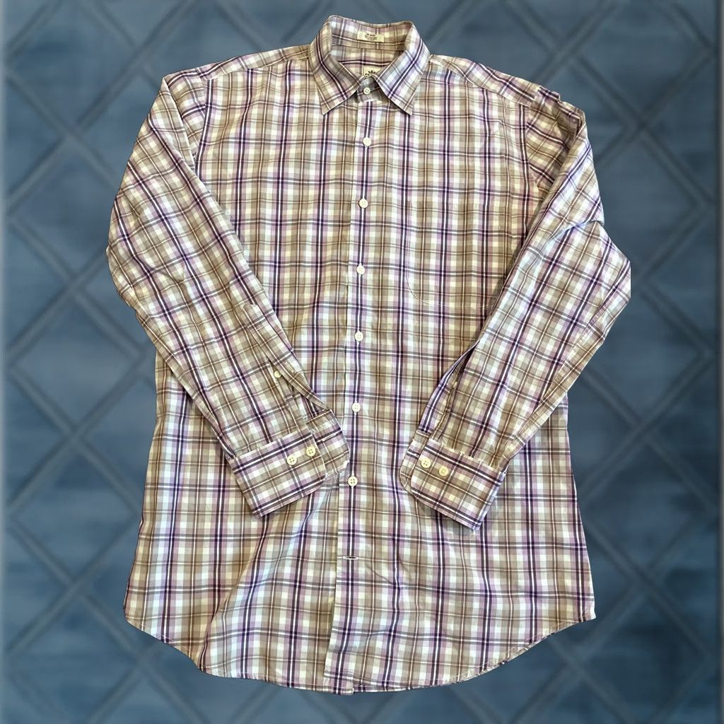 Peter Millar Peter Millar Shirt M Multicolor Plaid Long Sleeve Button-Down Cotton Regular Mens Size US M / EU 48-50 / 2 - 1 Thumbnail