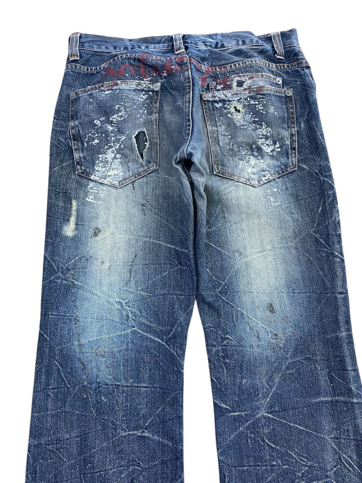 Japanese Brand Japanese Brand Thunder Wash Ripped Style Bootcut Jeans Size US 32 / EU 48 - 4 Thumbnail