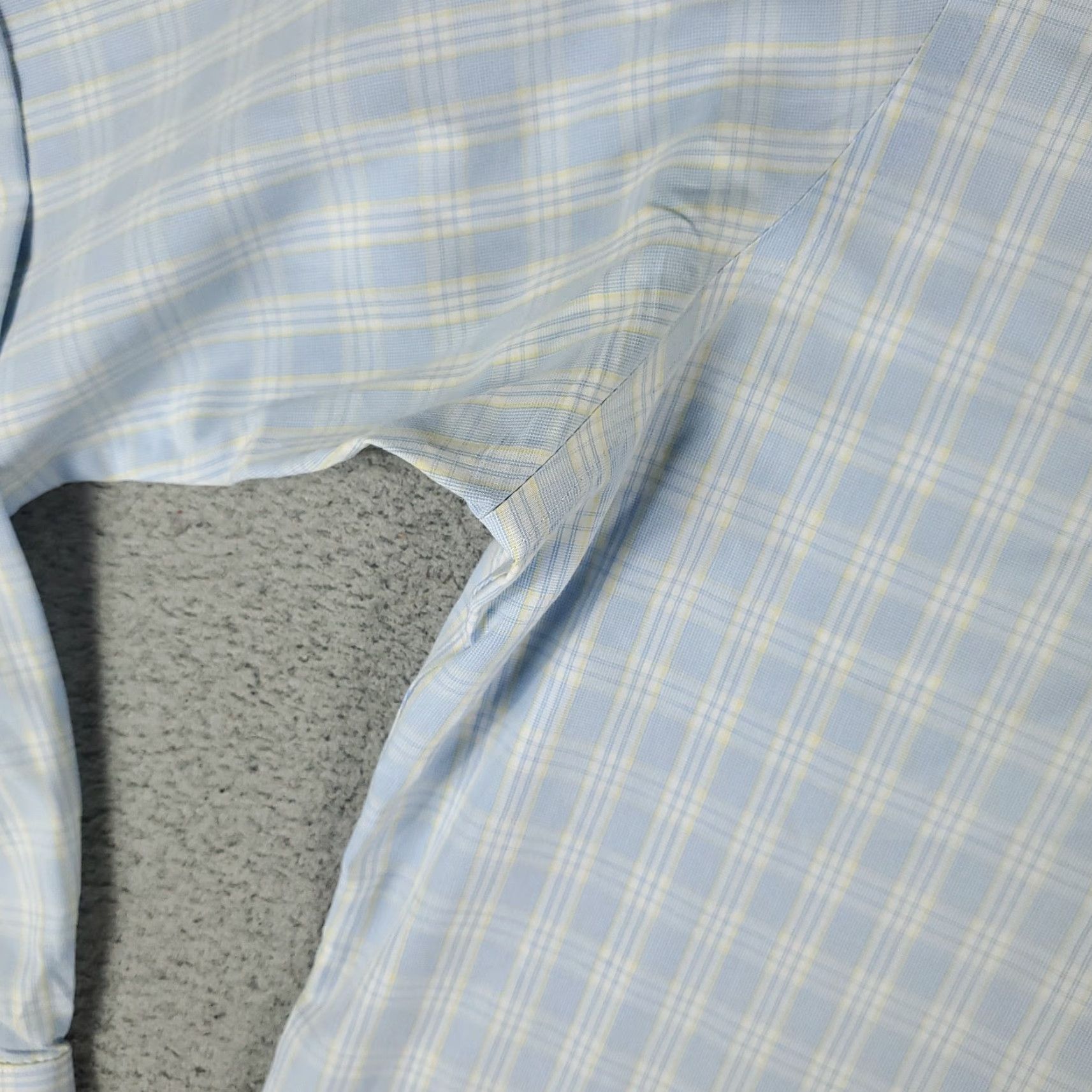 Brooks Brothers Brooks Brothers Shirt Mens 16.5 Blue Plaid Dress Button Up Long Sleeve Size 42R - 4 Thumbnail