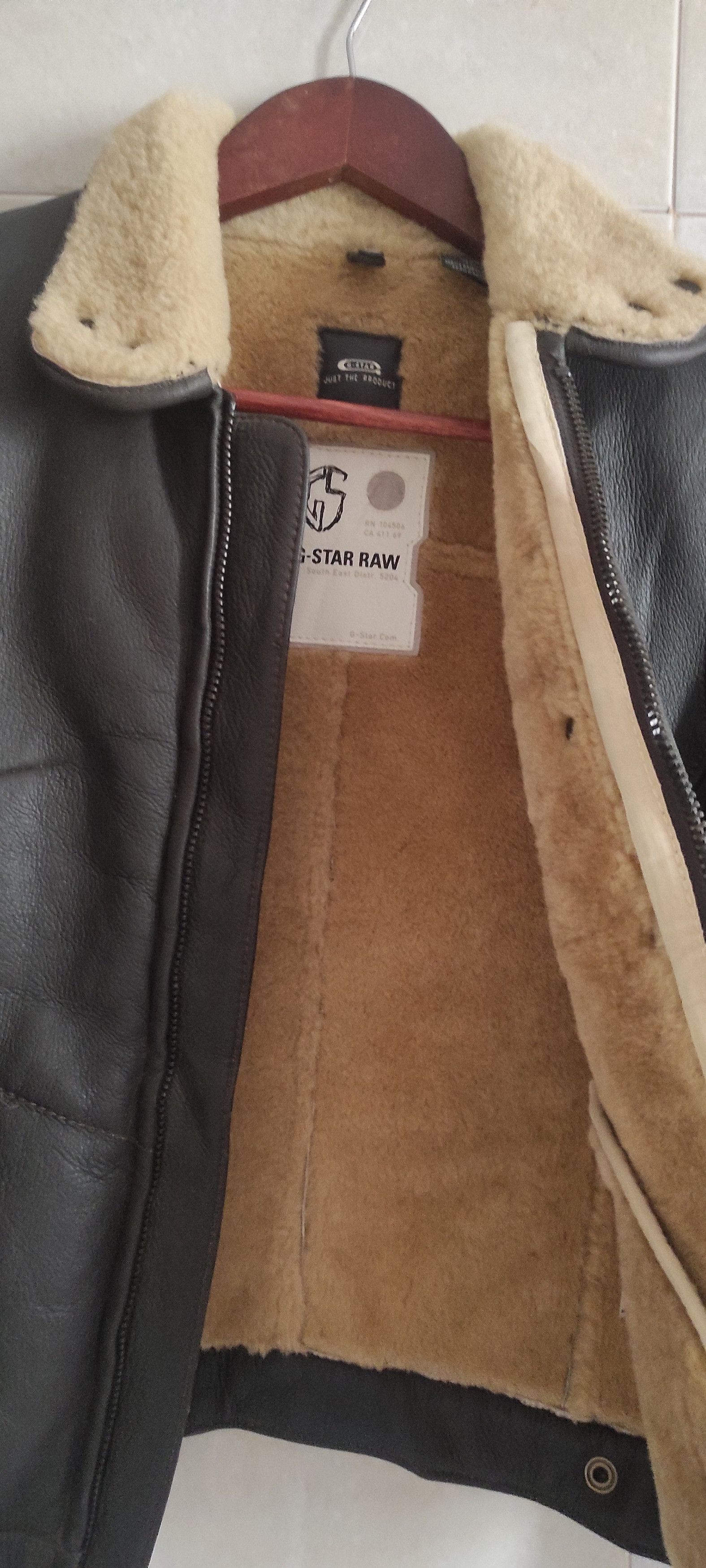 G-Star G Star Raw Shearling Lampskin Pilot Jacket Brown Size XS Size XS / US 0-2 / IT 36-38 - 22 Thumbnail