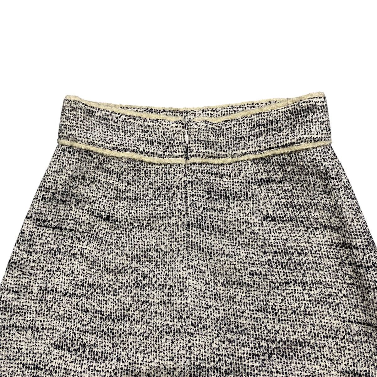 Theory Theory Made in Japan Black & White Tweed A-Line Skirt Size 27" / US 4 / IT 40 - 10 Thumbnail