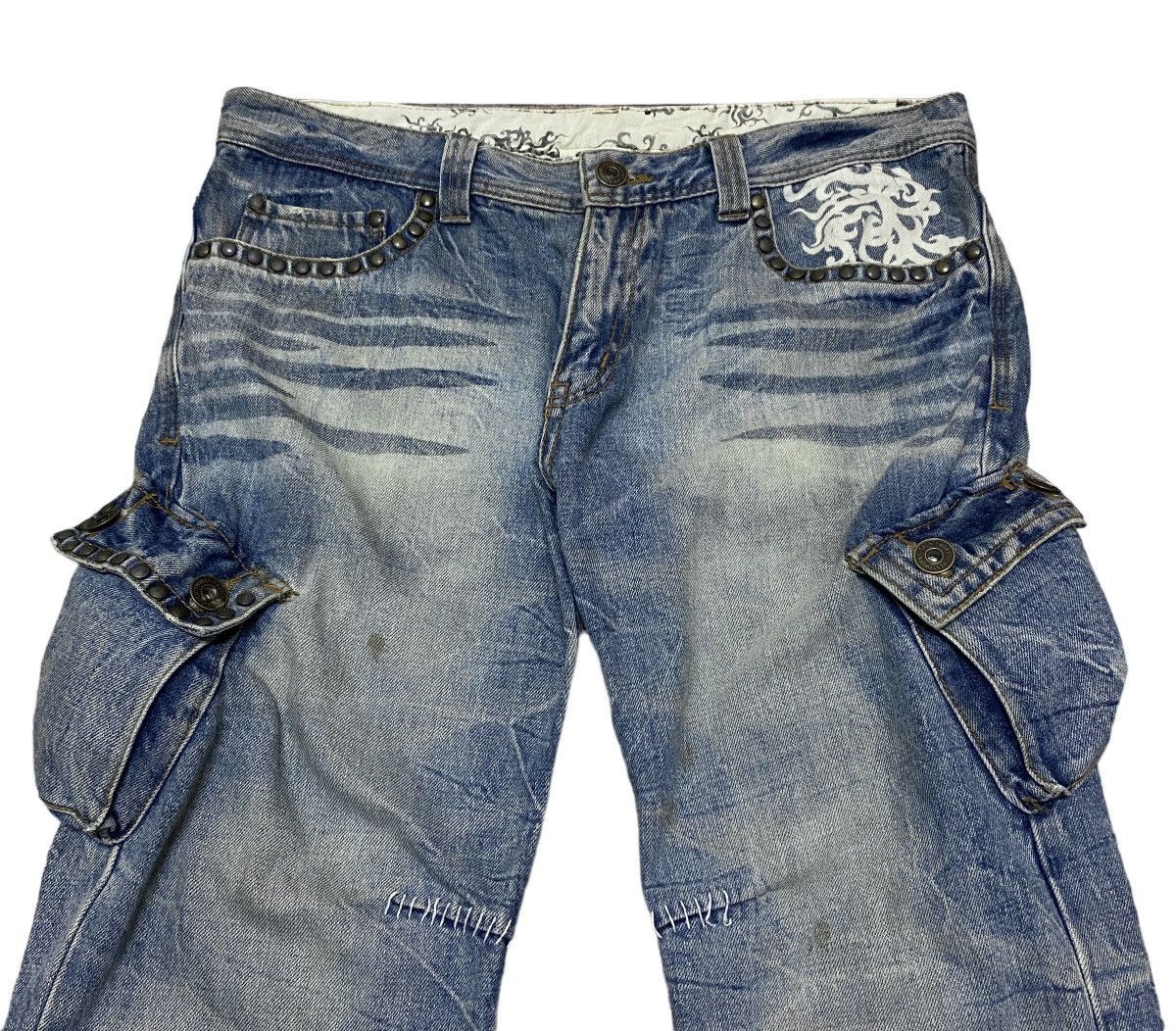 If Six Was Nine Rare Design Vintage Brand Twenty Work Tactical Jeans 2000s Size US 36 / EU 52 - 3 Thumbnail