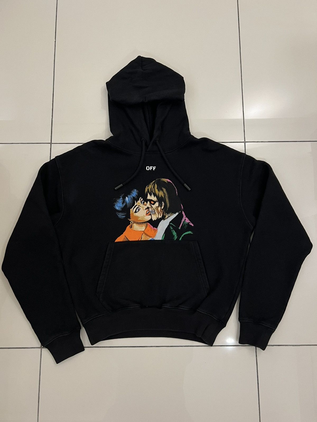 Off White Kiss Hoodie Grailed