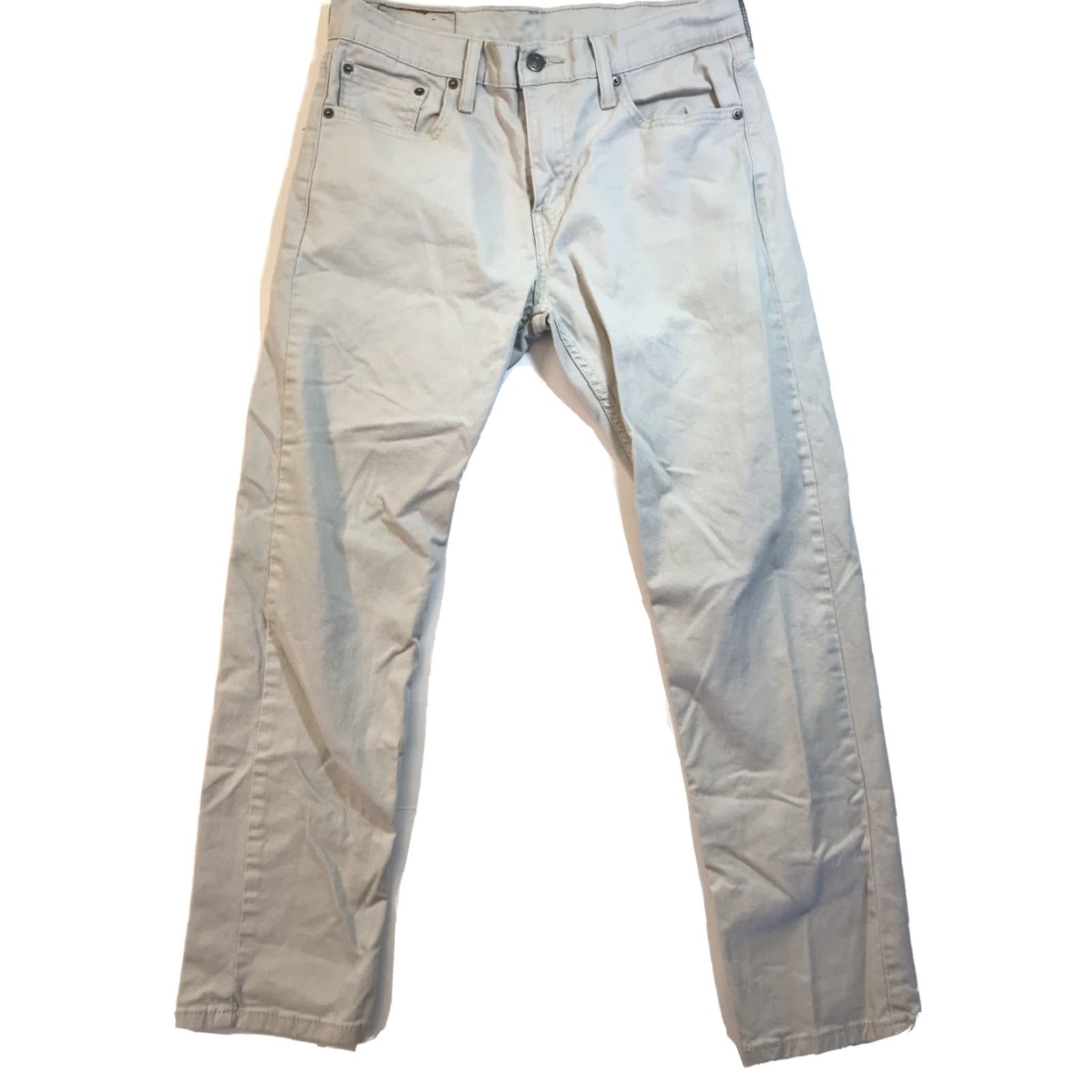 Levi's Levi's 502 Jeans Denim Beige Regular Tapered Zip Fly 30x30 Men Size US 30 / EU 46 - 2 Thumbnail