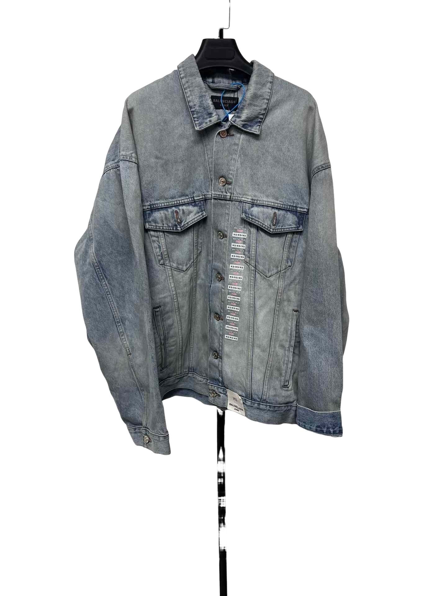 Balenciaga Balenciaga Washed Denim Jacket Size 1 Size US S / EU 44-46 / 1 - 1 Thumbnail