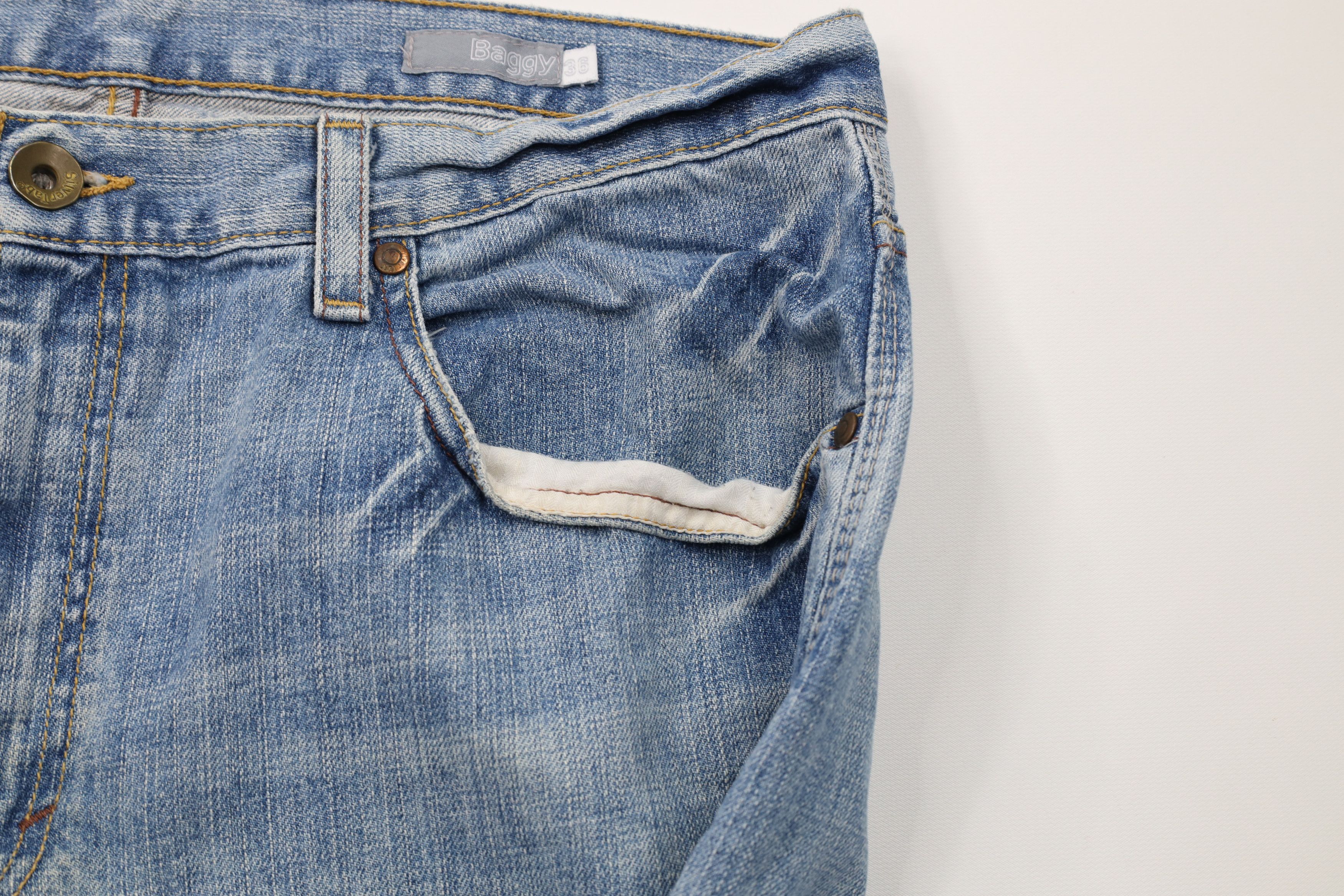 Levi's Vintage Y2K Levis Silvertab Baggy Loose Wide Leg Denim Jeans Size US 38 / EU 54 - 6 Thumbnail