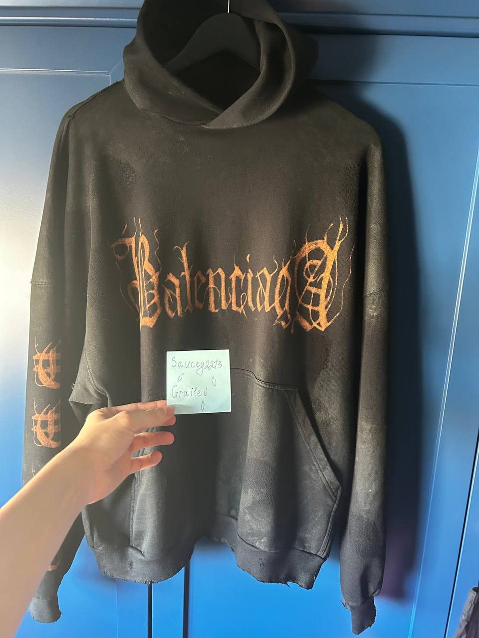 Balenciaga Balenciaga Heavy Metal Hoodie Size US M / EU 48-50 / 2 - 3 Thumbnail