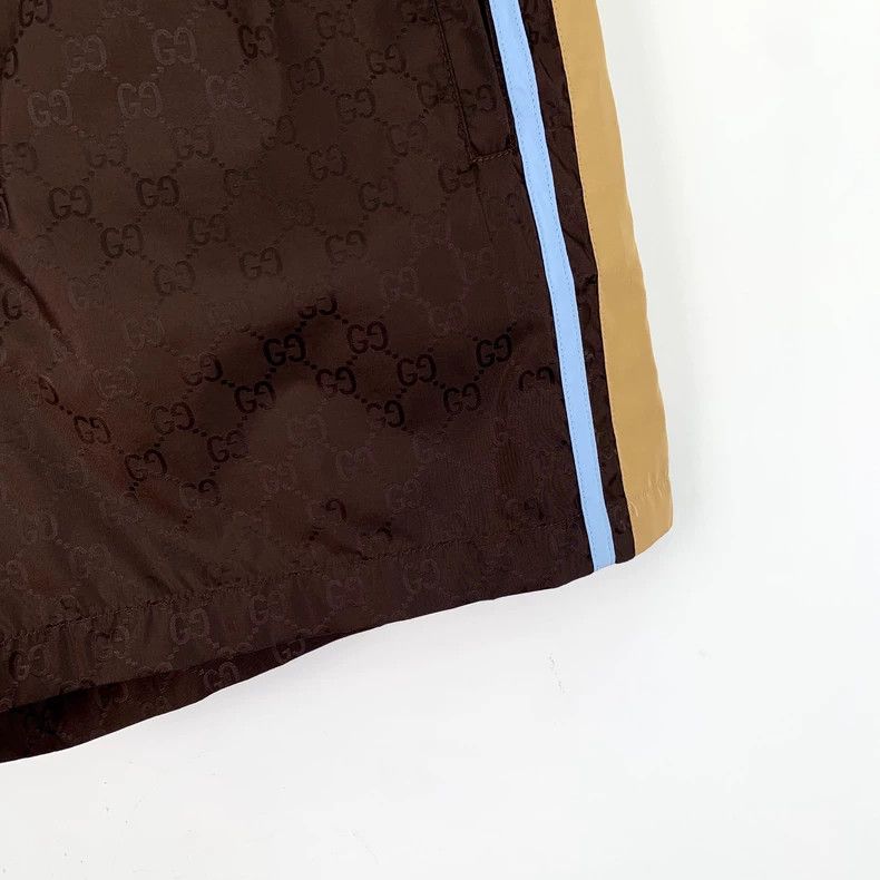 Gucci Gucci Dark brown logo dark pattern full print elastic wais Size US 28 / EU 44 - 4 Thumbnail