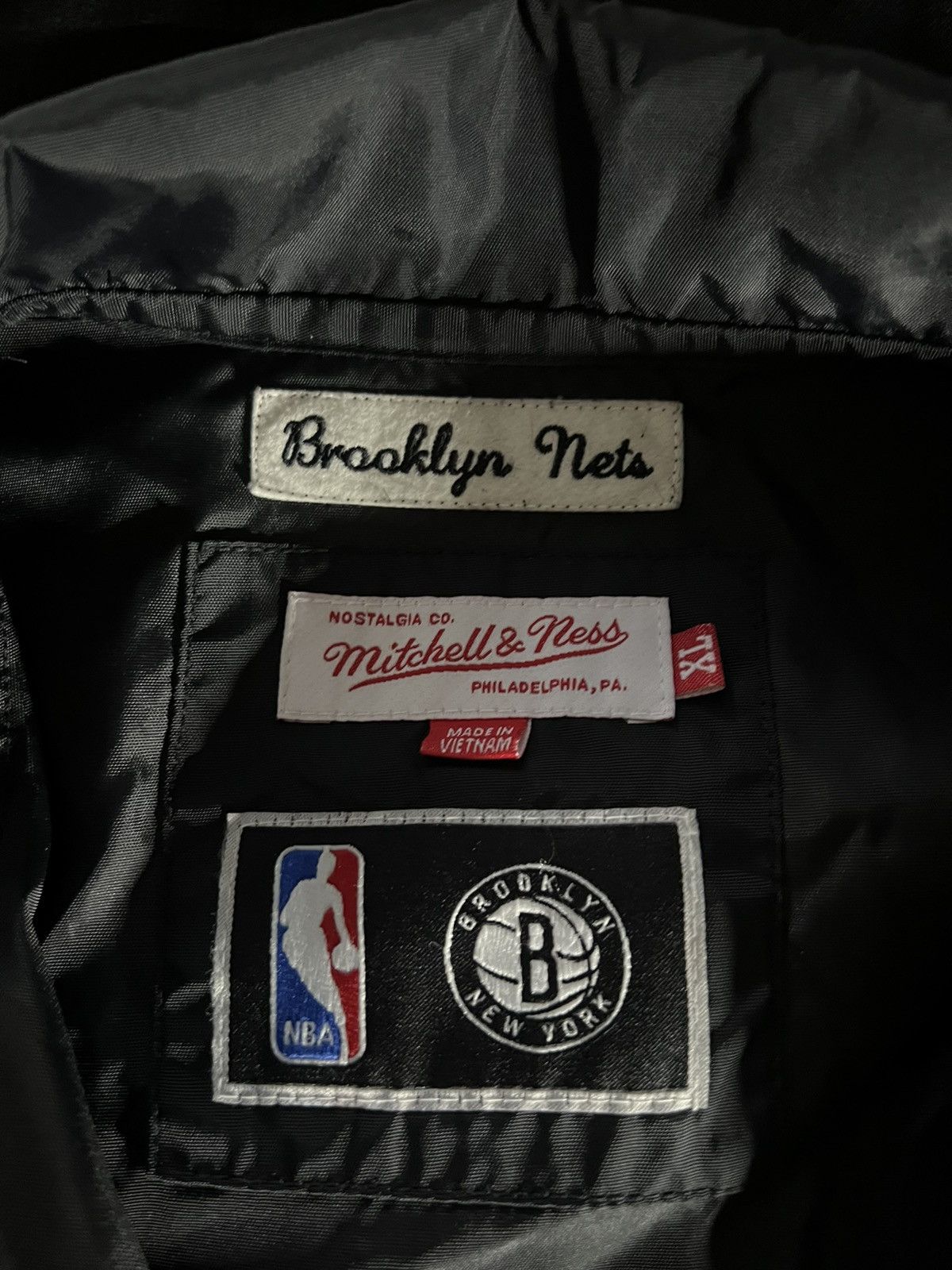 Mitchell & Ness Brooklyn Nets Fleece Jacket Size US XL / EU 56 / 4 - 2 Thumbnail