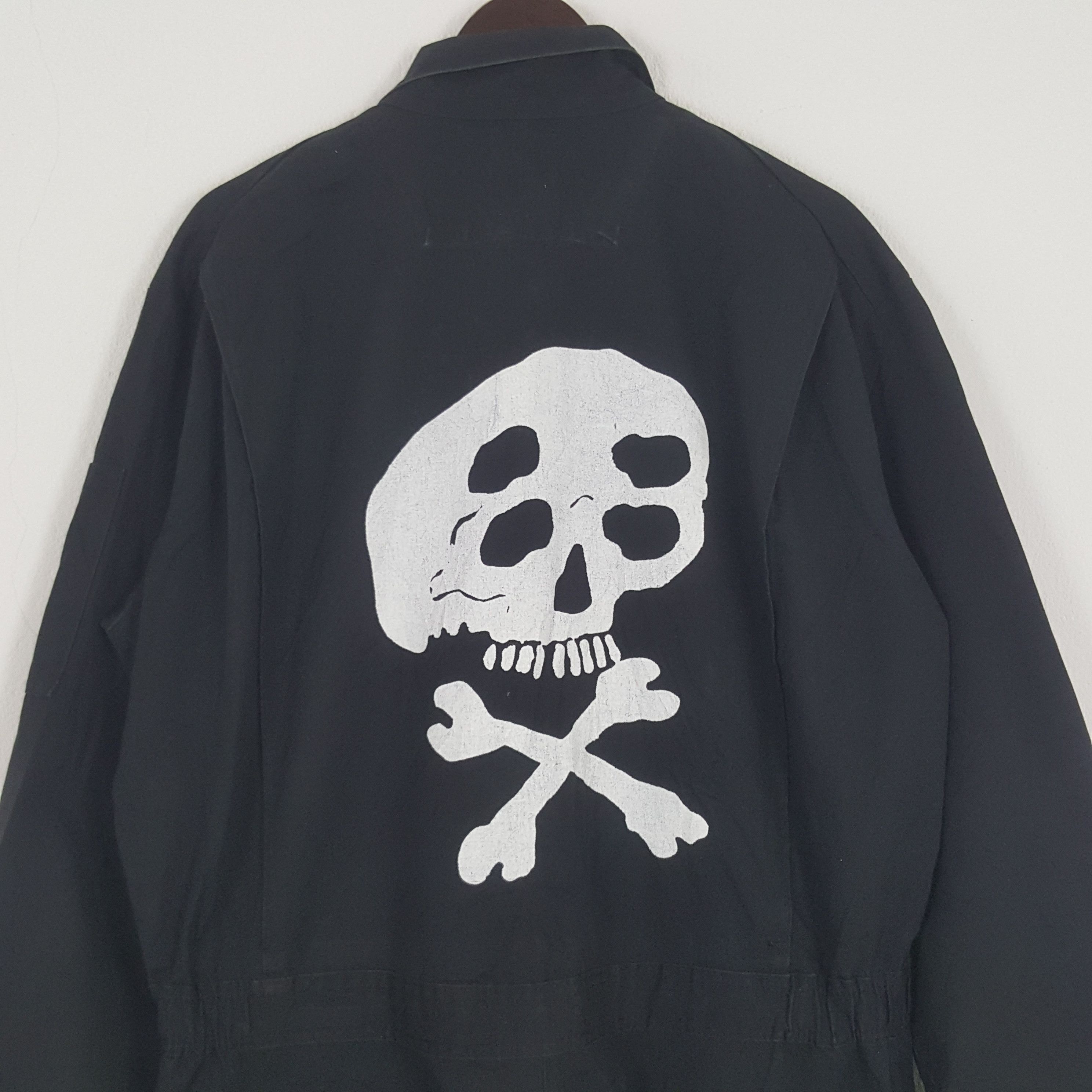 Dickies × Vintage Vintage Dickies x Custom Skull Jumpsuit Coverall Jacket Size US L / EU 52-54 / 3 - 2 Thumbnail
