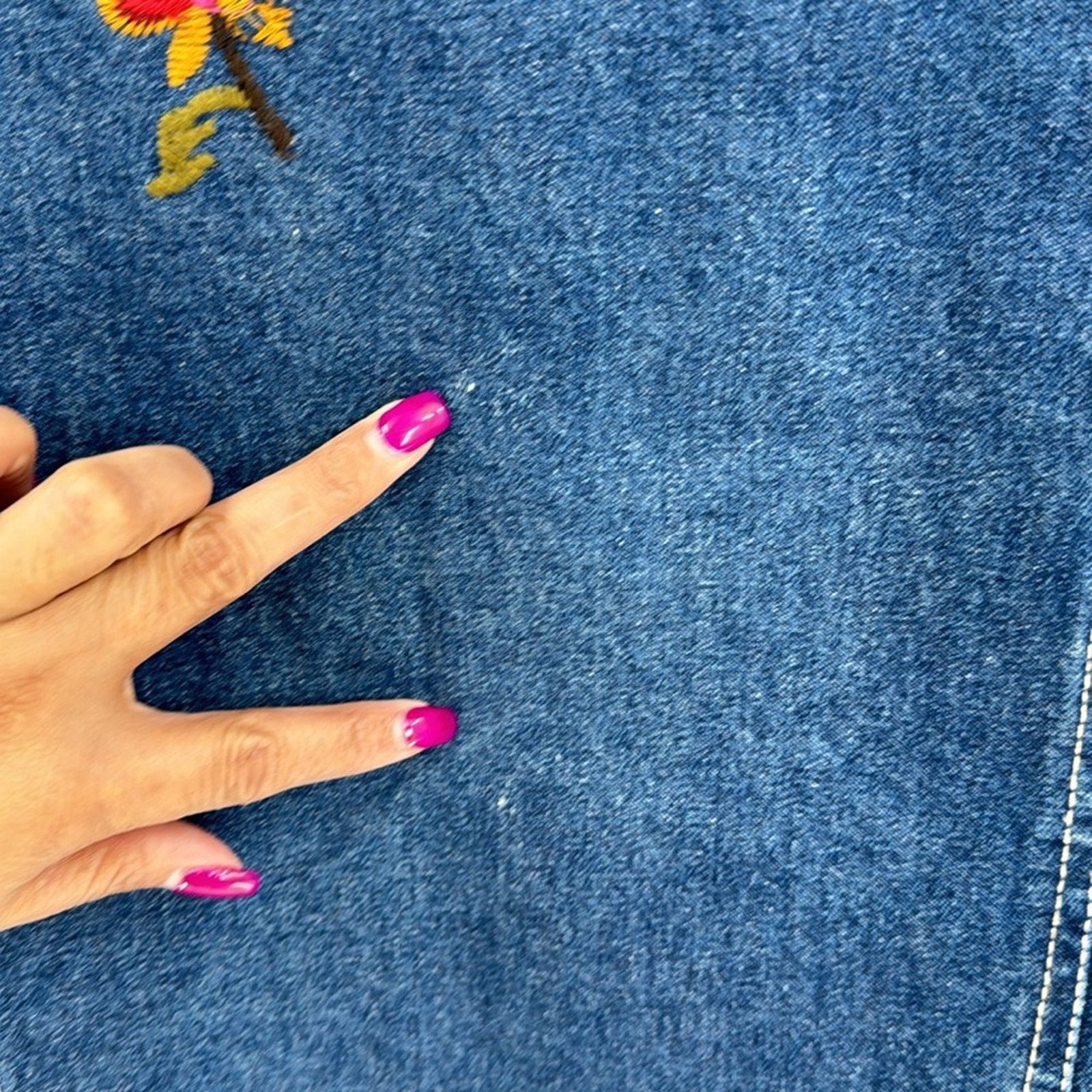 Other Life Style late 90s embroidered denim jacket girl sz M Size M / US 6-8 / IT 42-44 - 9 Thumbnail