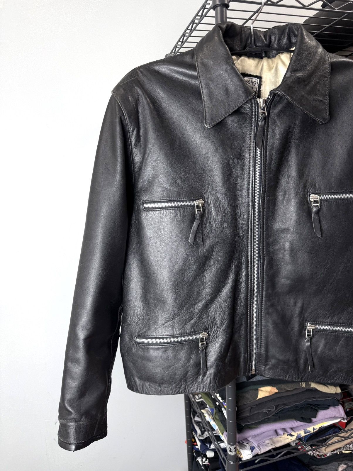 Vintage 1990’s Vintage Bomb Boogie Archive Leather Jacket Stussy Size US M / EU 48-50 / 2 - 3 Thumbnail