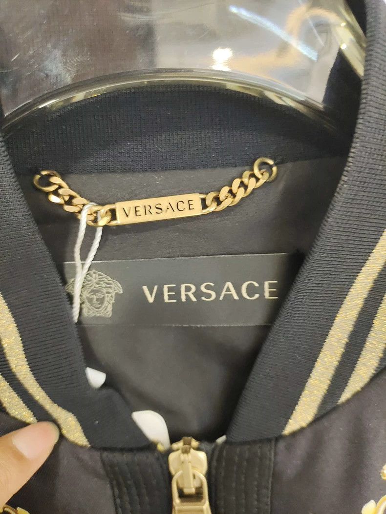 Versace Versace Graphic print zippered five-hat jacket coat Size M / US 6-8 / IT 42-44 - 3 Thumbnail