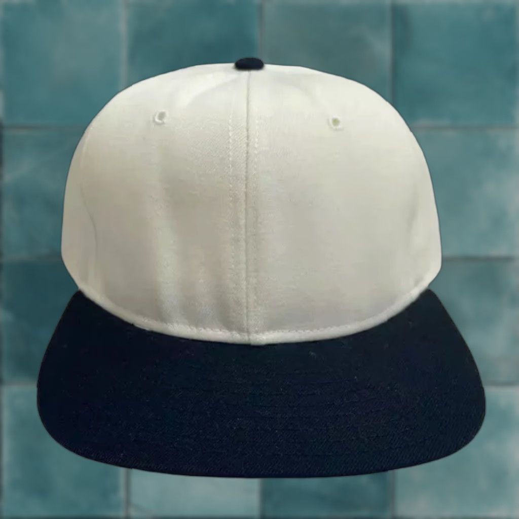 Vintage VINTAGE DeLong Wool Snapback Hat Cap Adult S/M Deadstock NWOT 90s Black White Crown Grey Underbill Adjustable Men's Mens Size ONE SIZE - 1 Thumbnail