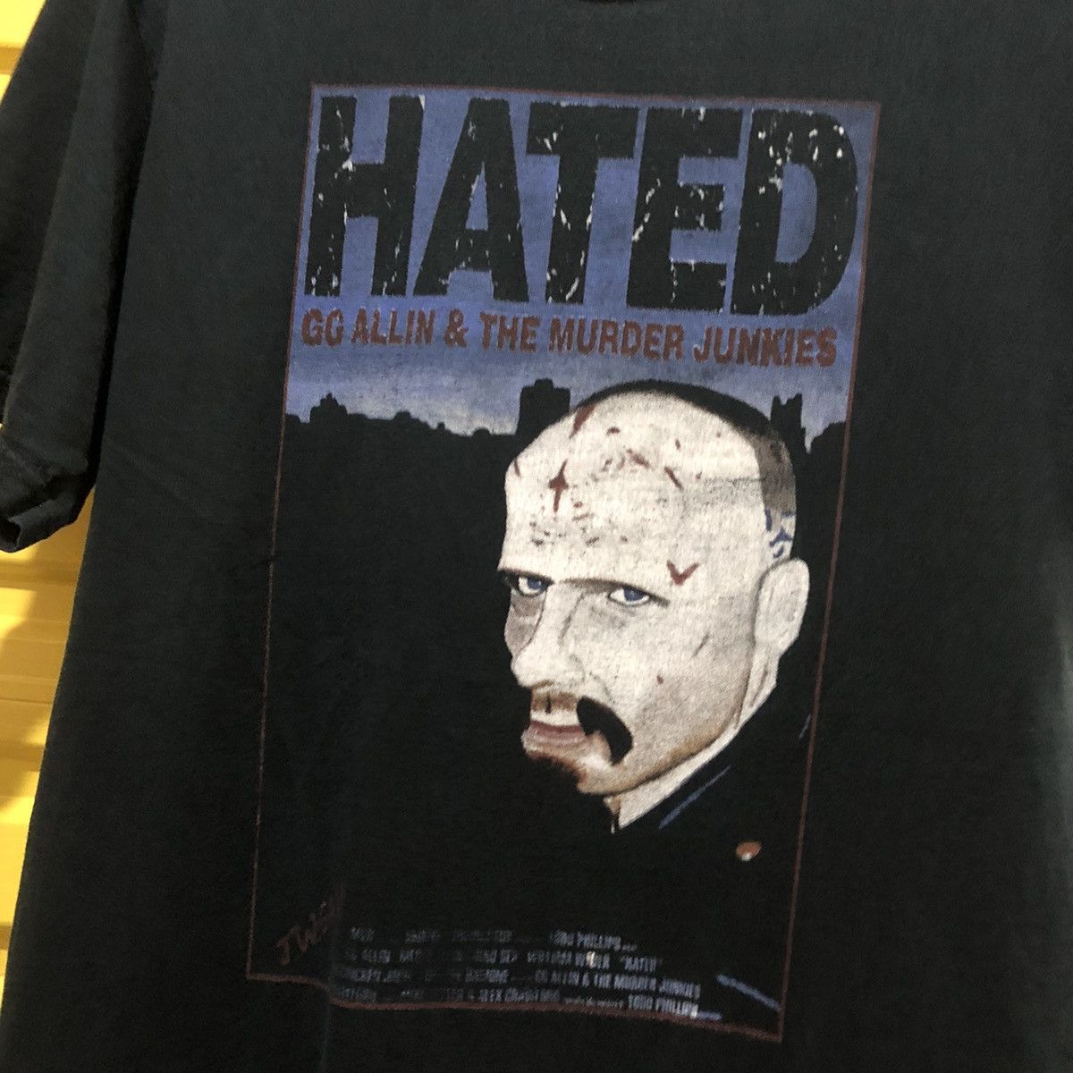 GG Allin and the murder junkie band tee, image size:1200x1200